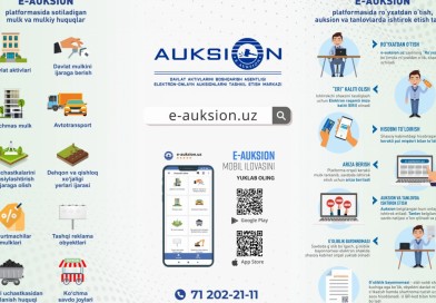 e-auksion.uz (https://e-auksion.uz/home) orqali shaffof auksion va tanlovlarda ishtirok eting!